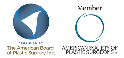 Logos of the American Board of Plastic Surgery Inc and American Society of Plastic Surgeons.